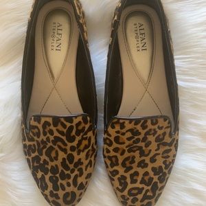Alfani Leopard Calf Hair Loafers